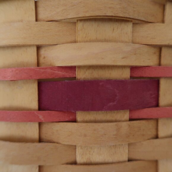 Signed Longaberger 1998 Snapdragon Vase Basket Authentic - Picture 8 of 8